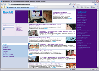 Website der Diakonie Mitteldeutschland www.diakonie-mitteldeutschland.de 